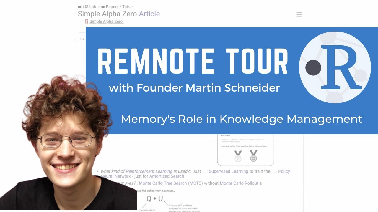 RemNote Tour with Founder Martin Schneider - Memory's Role in Knowledge Management