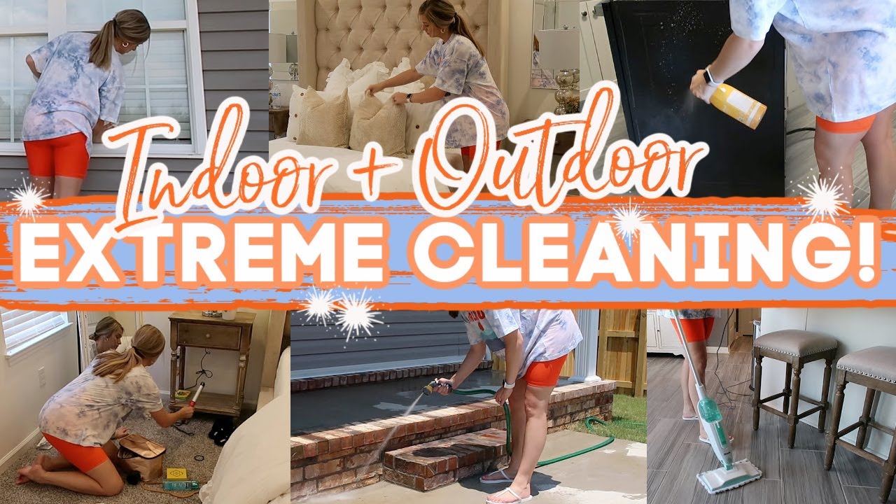 2021 INDOOR + OUTDOOR CLEANING | EXTREME CLEANING MOTIVATION | SUMMER CLEANING! | Lauren Yarbrough