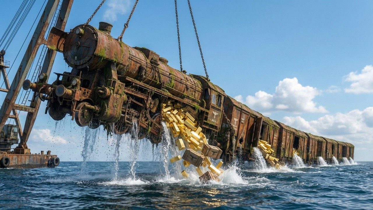 Crazy Restoration: 300 Tons of Nazi Gold Train Abandoned 80 Years Underwater – FULL ASMR Rebuild!