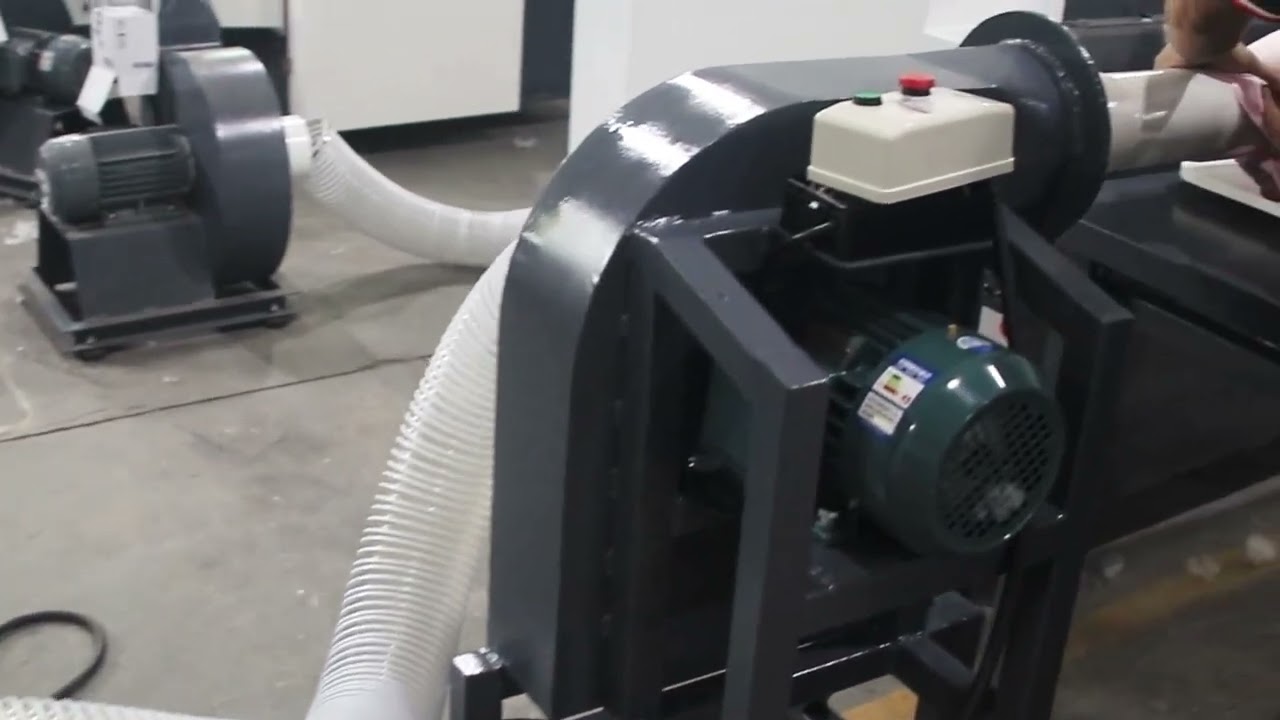 Fiber opening + pillow filling machine working line