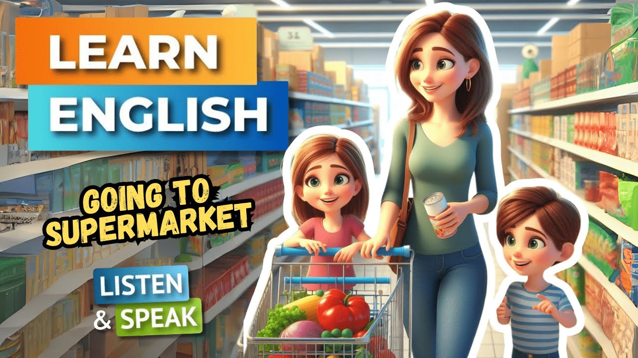 Going To The Supermarket | Improve Your English | English Listening Skills - Speaking Skills