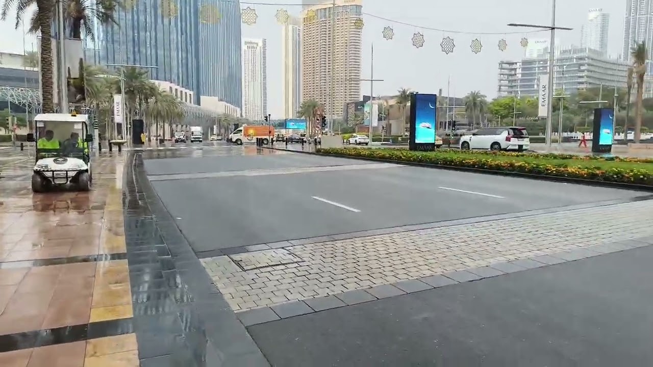 Good morning all my friend #Dubai ke Raste per Phool bahut Achcha hai