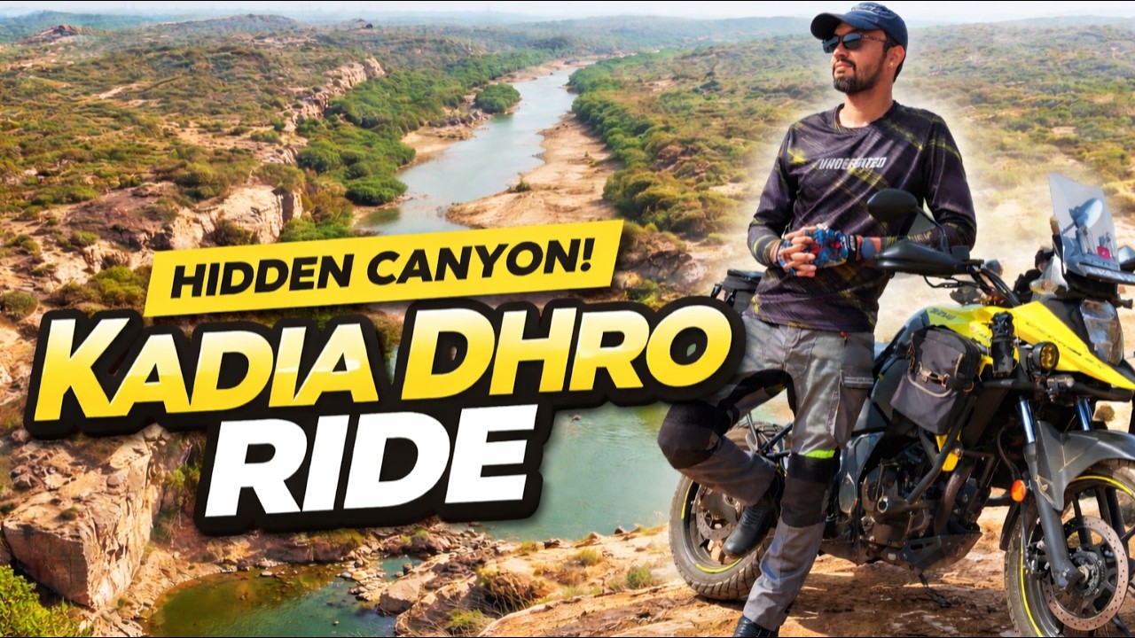 Hidden Canyon of Kutch | Kadia Dhro | Suzuki V-Strom 250SX #adventure #bikelife