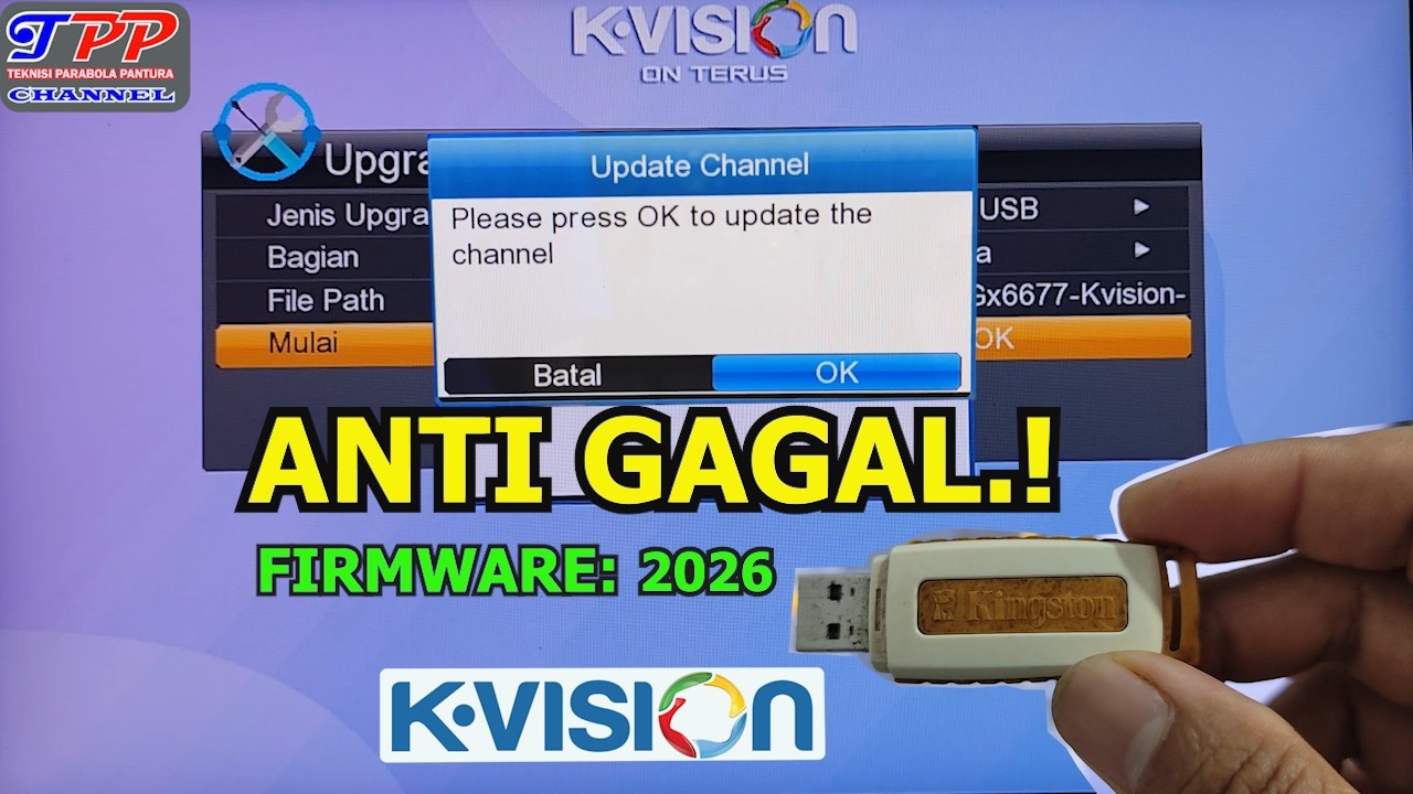 Cara Upgrade K-Vision gol Lewat USB (Anti Gagal & Aman) terbaru 2026