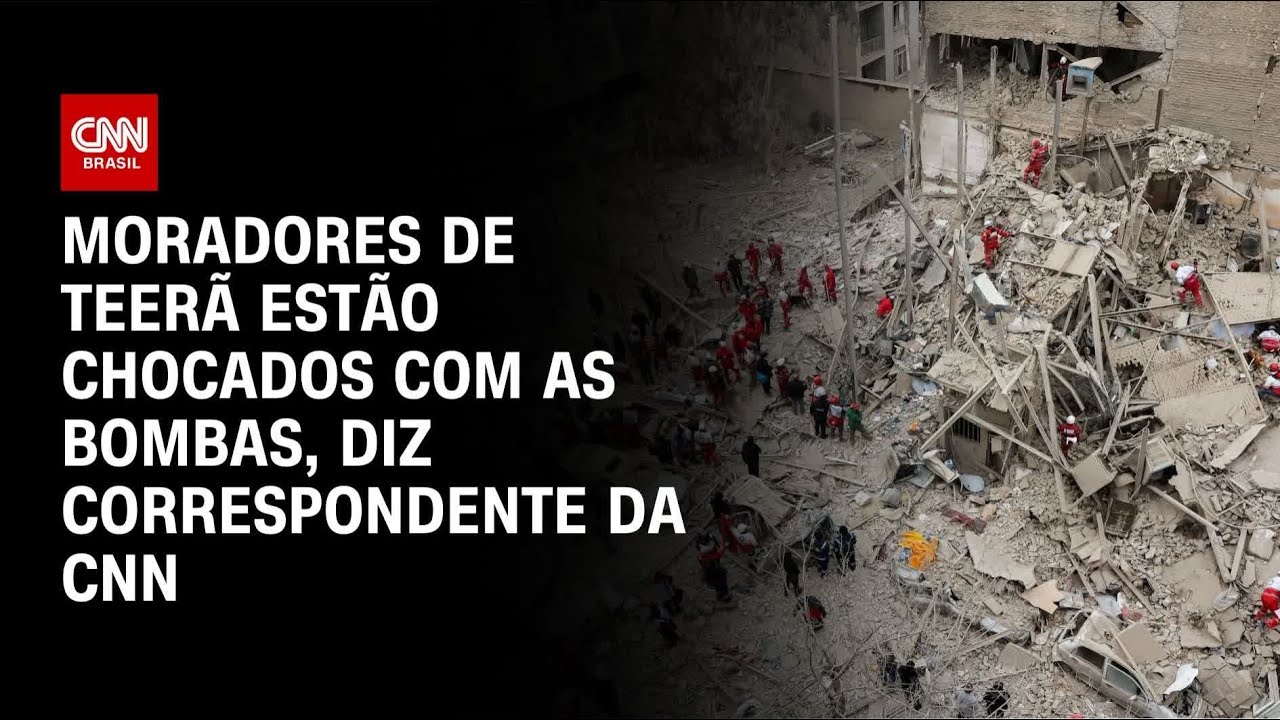 Correspondente da CNN mostra situação no Irã e relata reação de moradores com bombas| BASTIDORES CNN