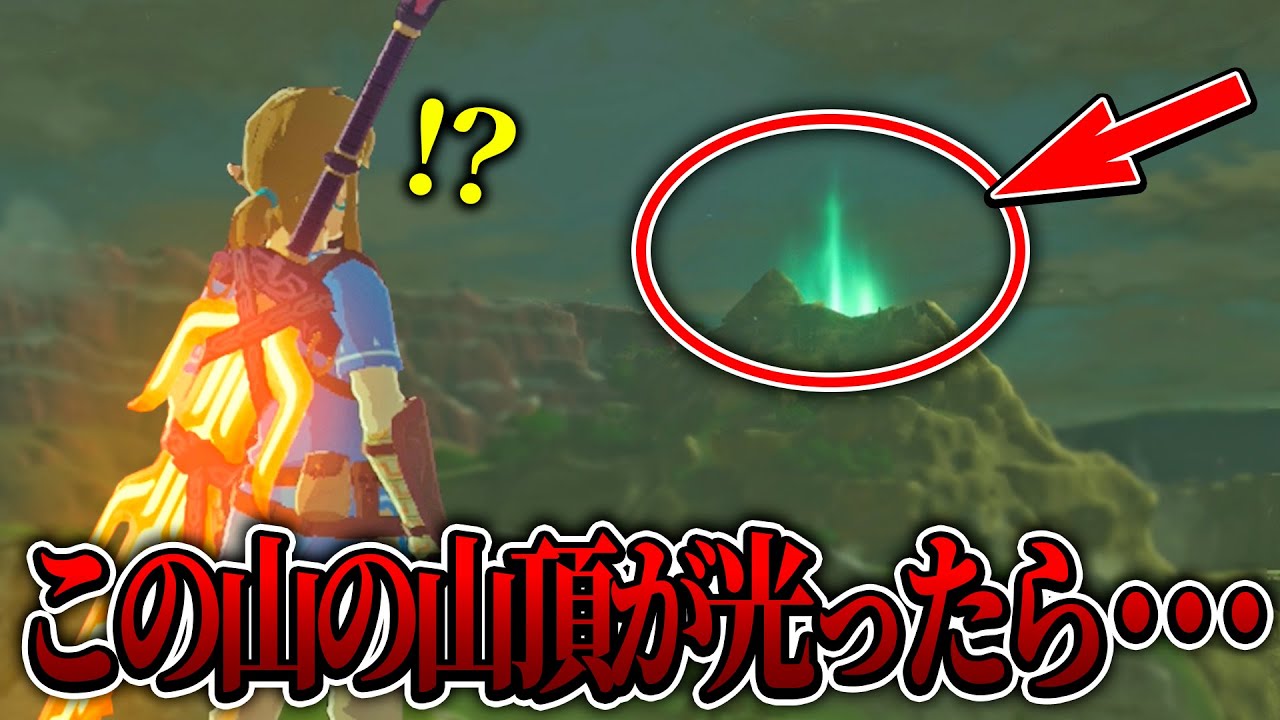ハイラルのある山の山頂が光ったので登ってみたらレアすぎる生物がいた....【ゼルダの伝説/ブレスオブザワイルド/ティアキン実況者】