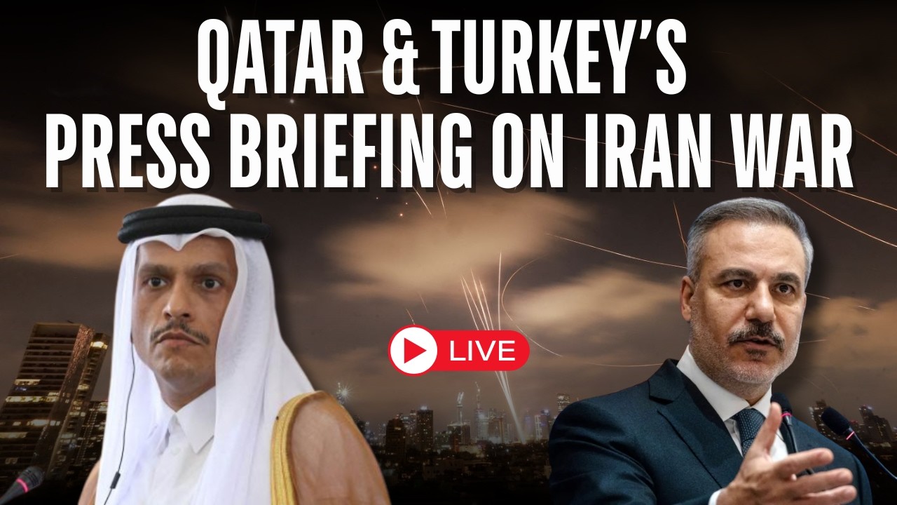LIVE: Qatari FM & Turkey's FM Press Briefing On Iran Strikes |  West Asia Crisis | Israel |Oil & Gas