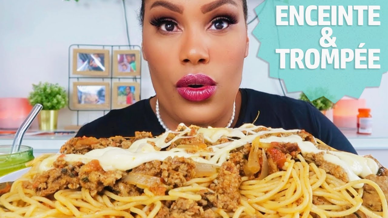 ENG) SPAGHETTI BOLOGNESE MUKBANG┃courrier du coeur #93