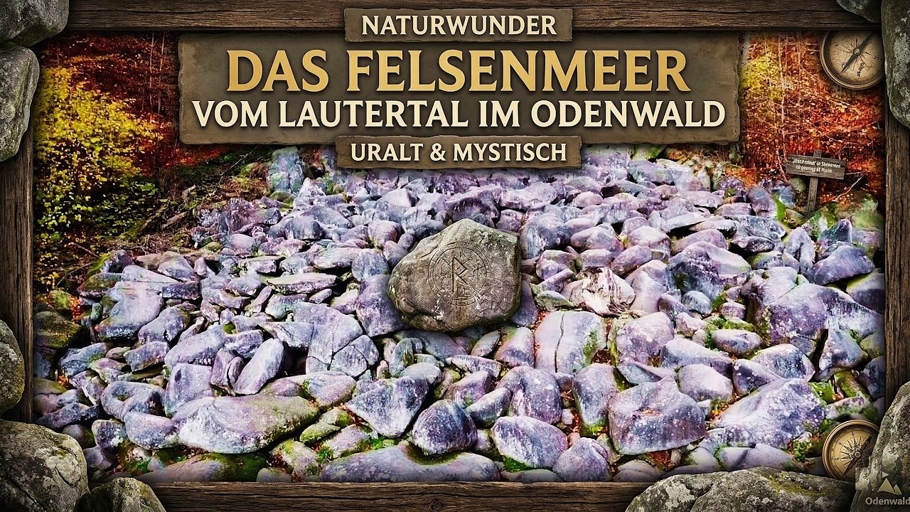 Das Felsenmeer vom Lautertal im Odenwald - (DJI Mini 4 Pro)