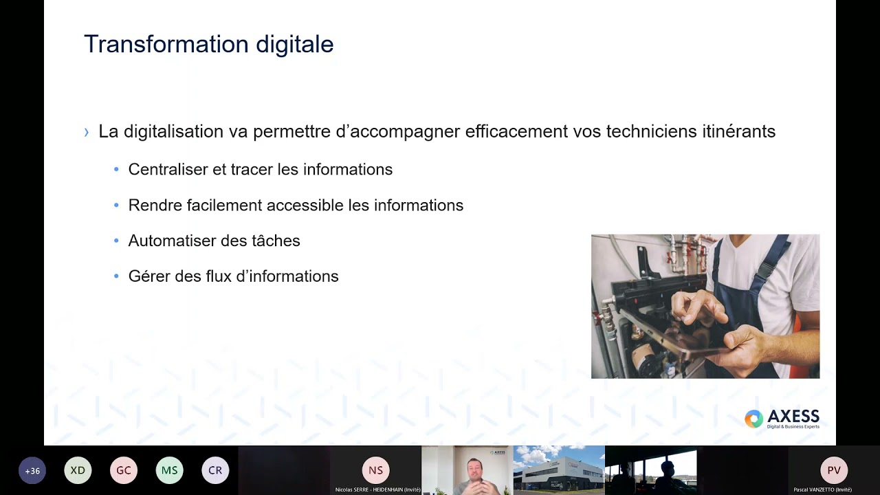Webinaire Axess  : Pr&eacute;sentation d'une plateforme digitale de gestion des techniciens SAV