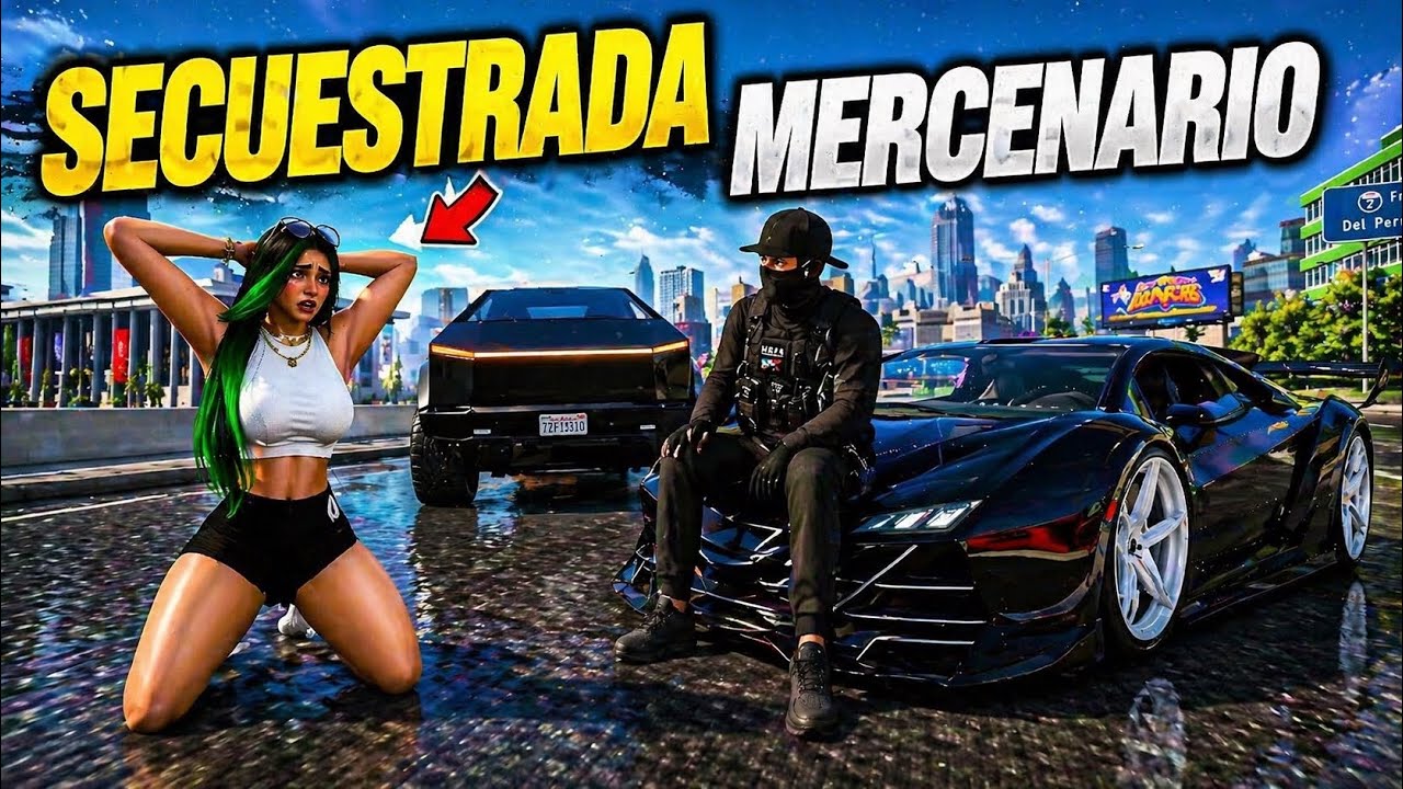 Usamos una Cybertruck para robar un Lamborghini en GTA RP