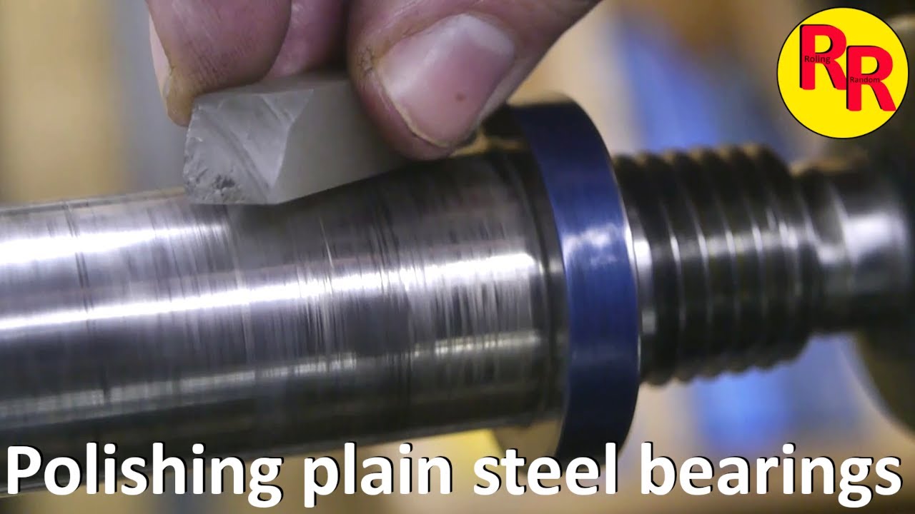 Polishing the journals from the old Karger sliding spindle