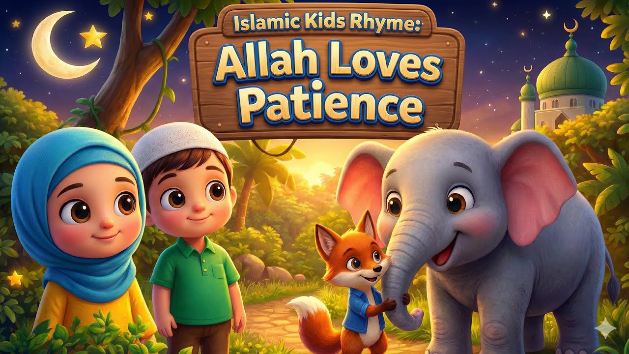 Allah Loves the Patient Elephant | Islamic English Rhymes for Kids