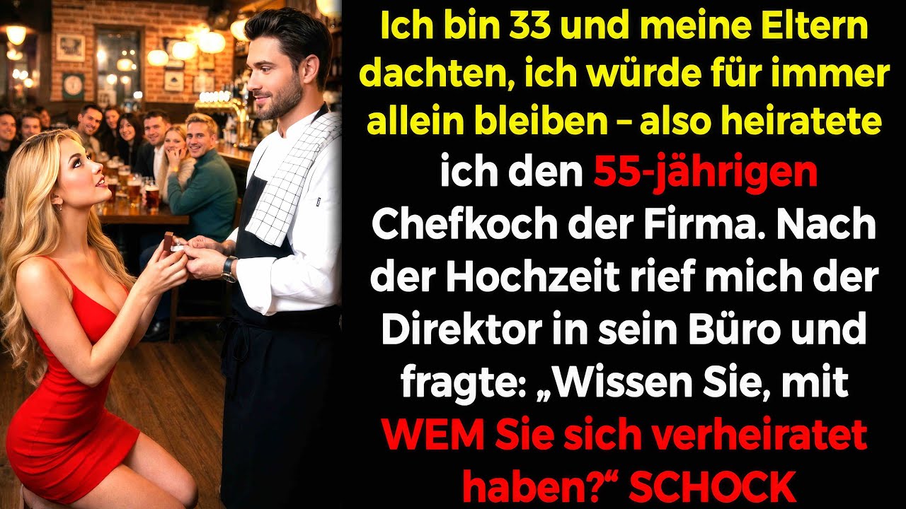 Ich bin 33. Von Eltern Gezwungen😐 heiratete ich den 55-jährigen Chef – dann: Der Direktor...⁉️