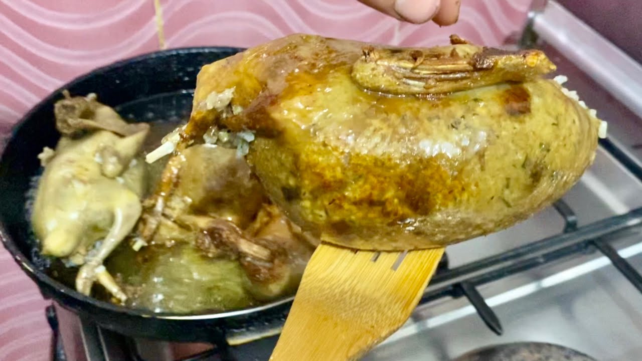 @سر المطاعم في عمل الحمام المحشي