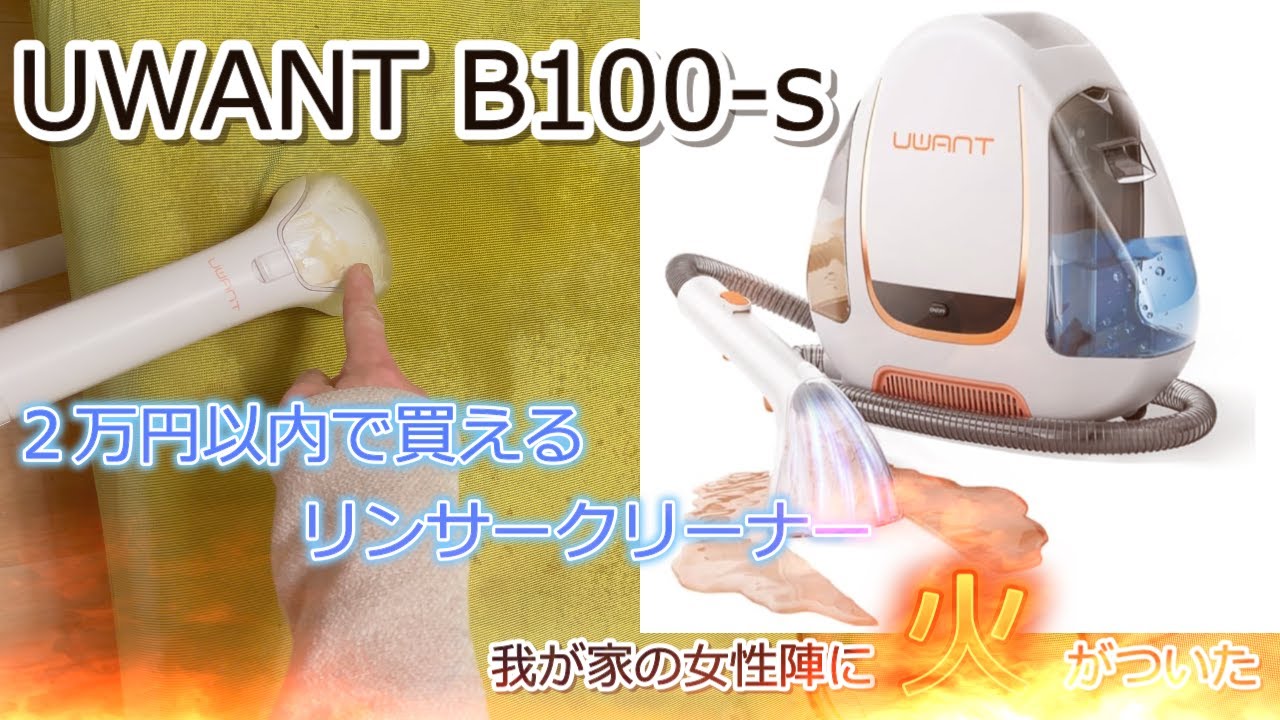 【コスパ最強】リンサークリーナーを使ったら想像以上にやばかったｗｗｗ【UWANT B100-S】【案件】