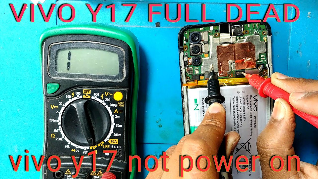 VIVO Y17 dead solution, vivo y17 not power on fix. vivo y17 no power.