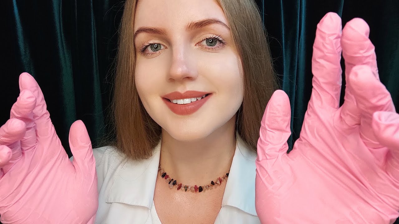 ASMR Dry Massage of Your Face, Neck and Shoulders in Gloves