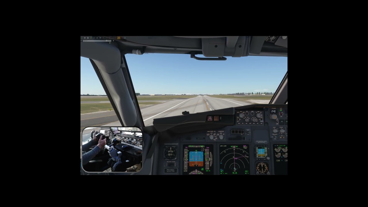 MSFS2024 Take off prague #flightsimulator #pmdg #aviation #cockpit #takeoff #pilotlife #boeing