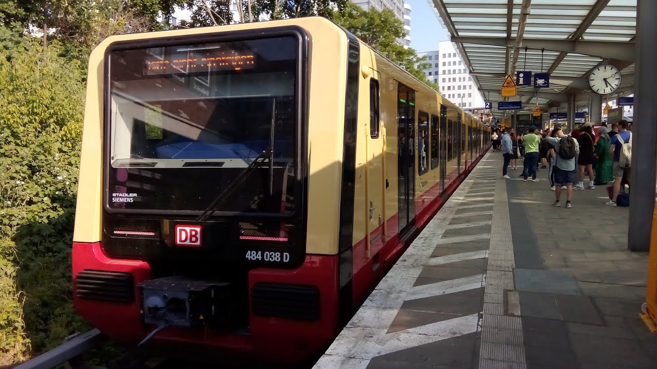mitfahrt S8 von Grünau bis Landsberger Allee in br484 038 Komplette Linie wegen Weiche Störung