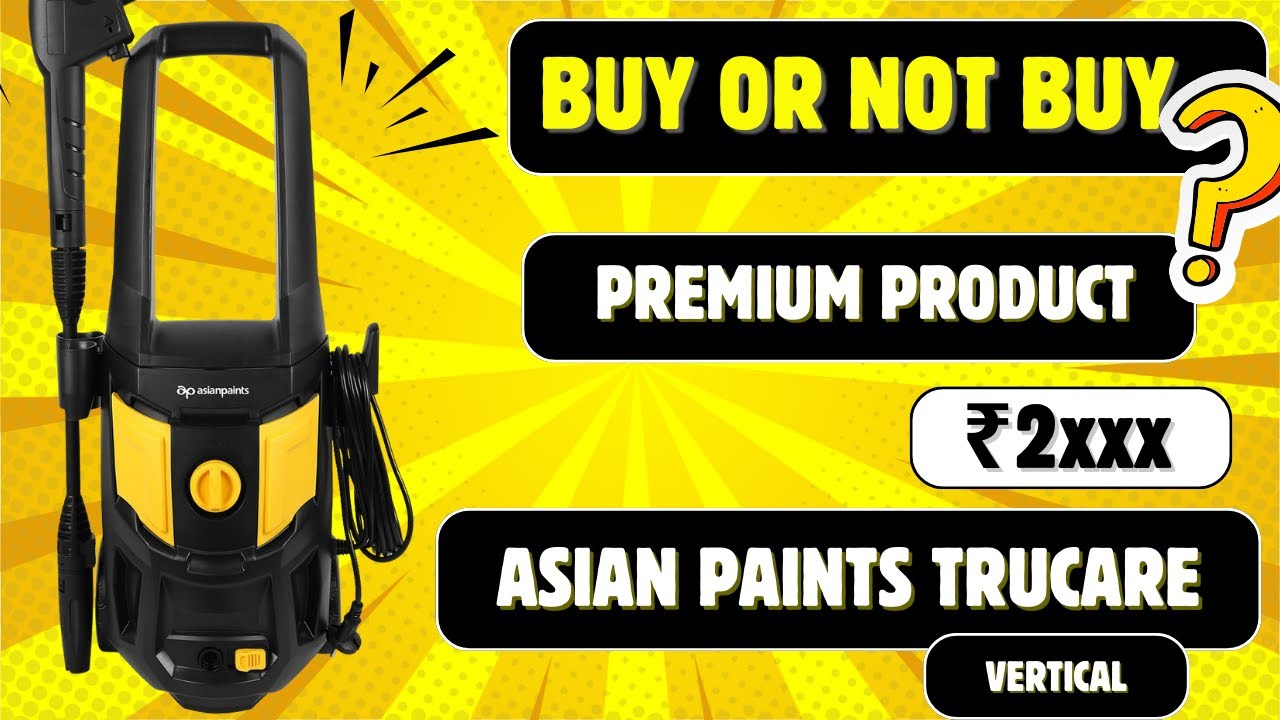 Asian Paints TruCare High Pressure Washer 1400W, 140 Bar | 8.5 Litre/min Flow Rate | Unboxing + Test