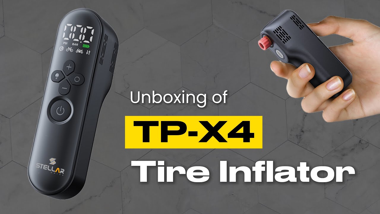 Unboxing of Stellar Drive TP-X4 Tire Inflator for Bikes, Scooters, Cycle, Balls