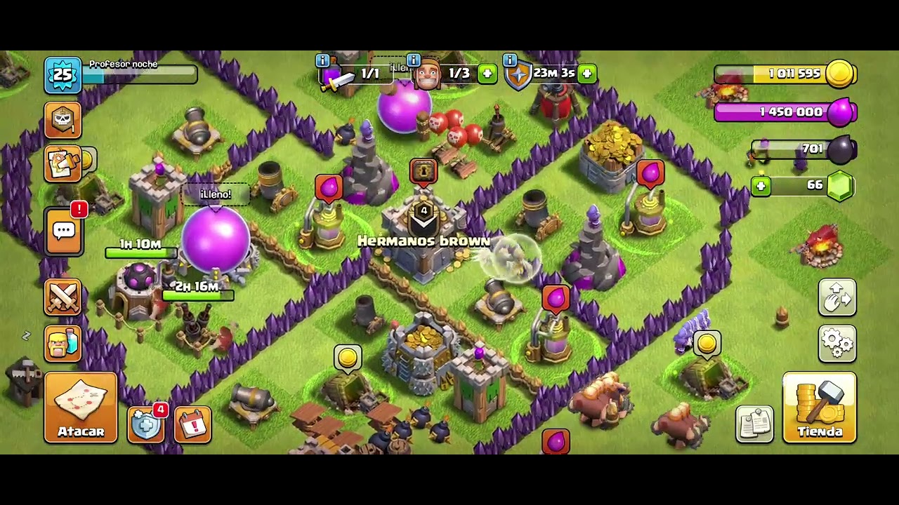 Primeras partidas con el rey bárbaro Clash of clans 🤴👑🦁😄👋