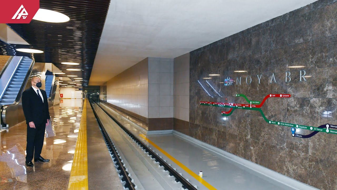 Prezident Bakı Metropoliteninin “8 Noyabr” stansiyasında yaradılan şəraitlə tanış olub