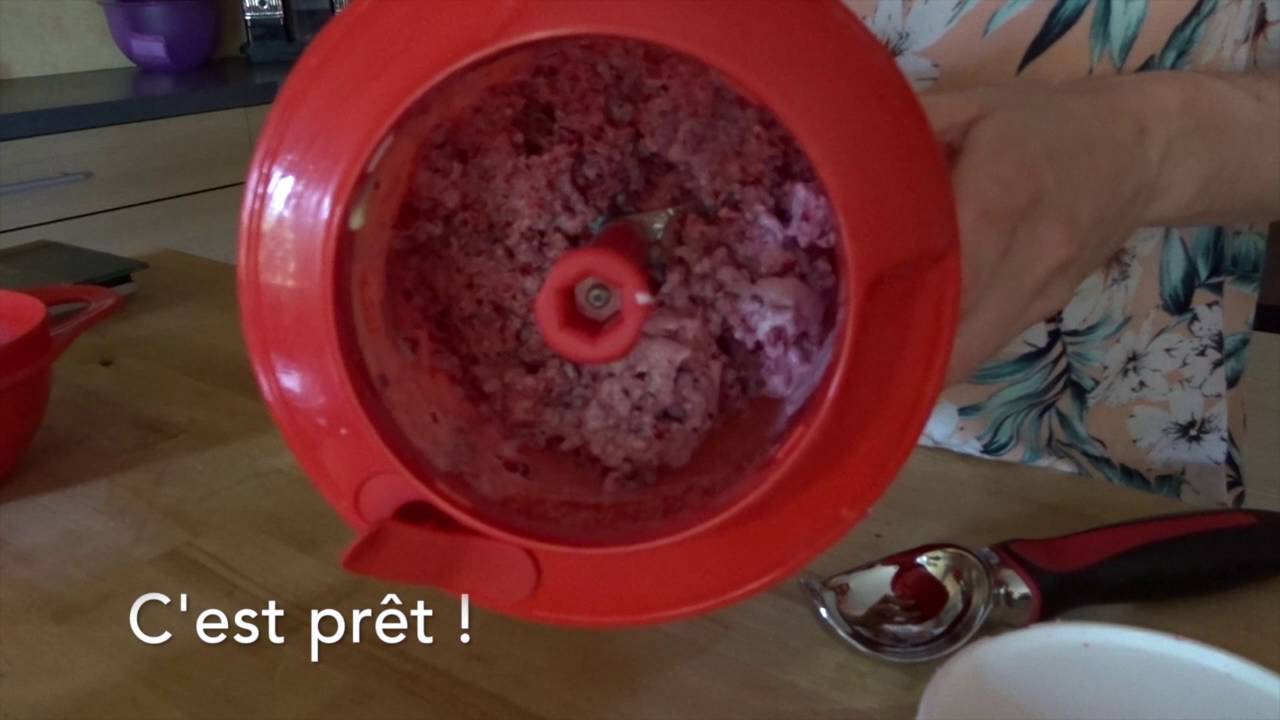 GLACE FRAMBOISE MINUTE - RECETTE