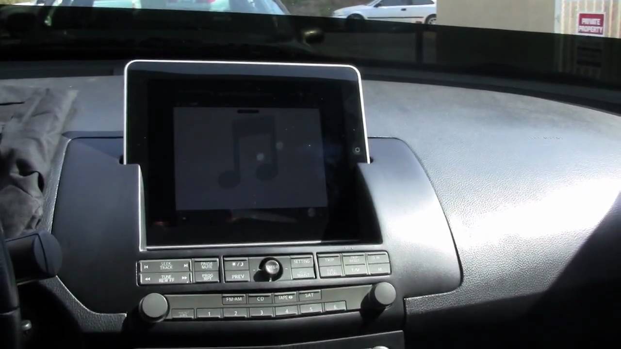 iPad in a Maxima, SoundMan Car Audio