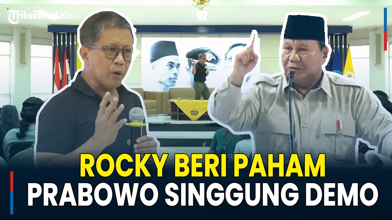 [Full] Rocky Gerung Beri Respon Prabowo Singgung Kerusuhan Aksi Demo dan Bom Molotov: Kegelisahan