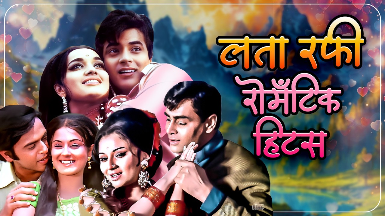 Non Stop Lata Rafi Hits 💘 पुराने सदाबहार रोमँटिक गाने 💘 Romantic Old Hindi Songs