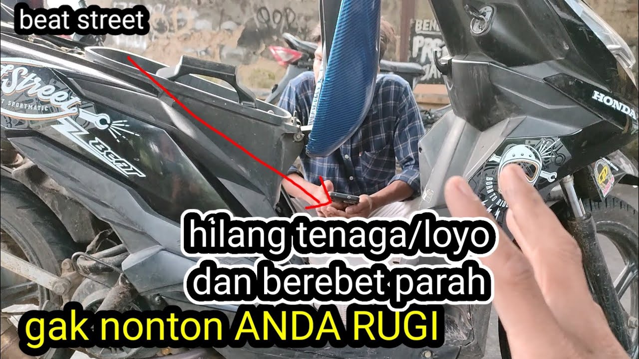HONDA BEAT STREET HILANG TENAGA DAN BEREBET 👍@Sialfin