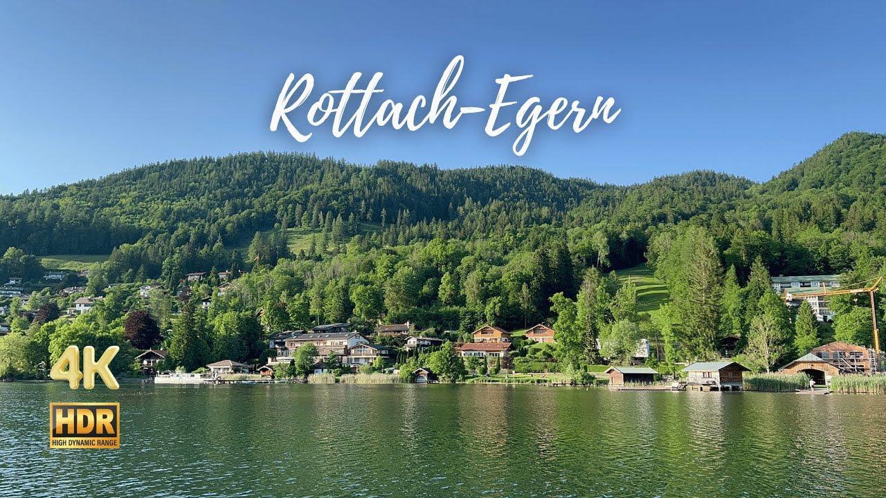 Summer Evening Walk in Rottach-Egern – Peaceful Lakeside Life in Bavaria | 4K