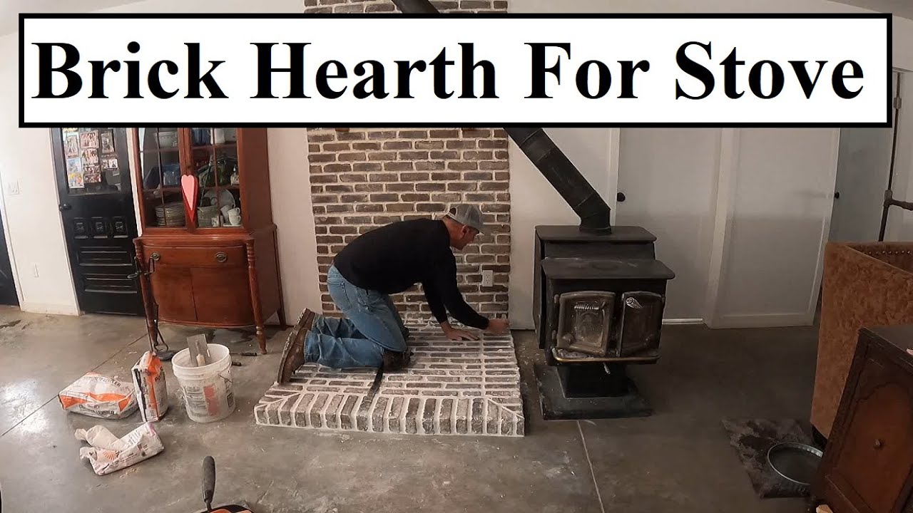 #474 - The Brick Hearth For Wood Stove is DONE!  Flooring Picked Out!