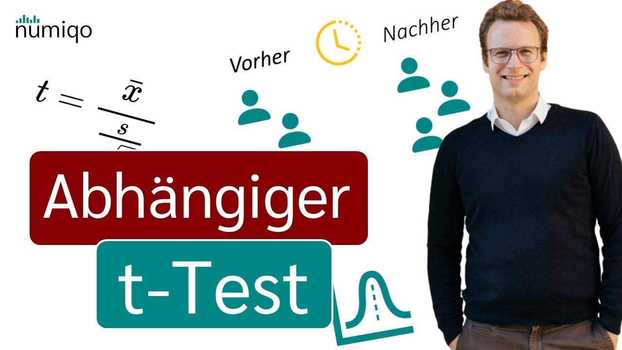 Abhängiger t-Test (gepaarter t-Test) einfach erklärt