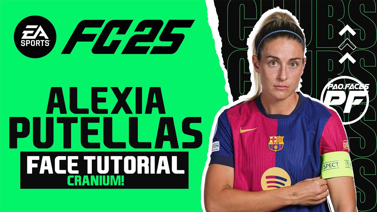 Как создать Алексию Путеллас в EA FC 25 FACE Clubs Face Creation — CAREER MODE — LOOKALIKE CRANIUM
