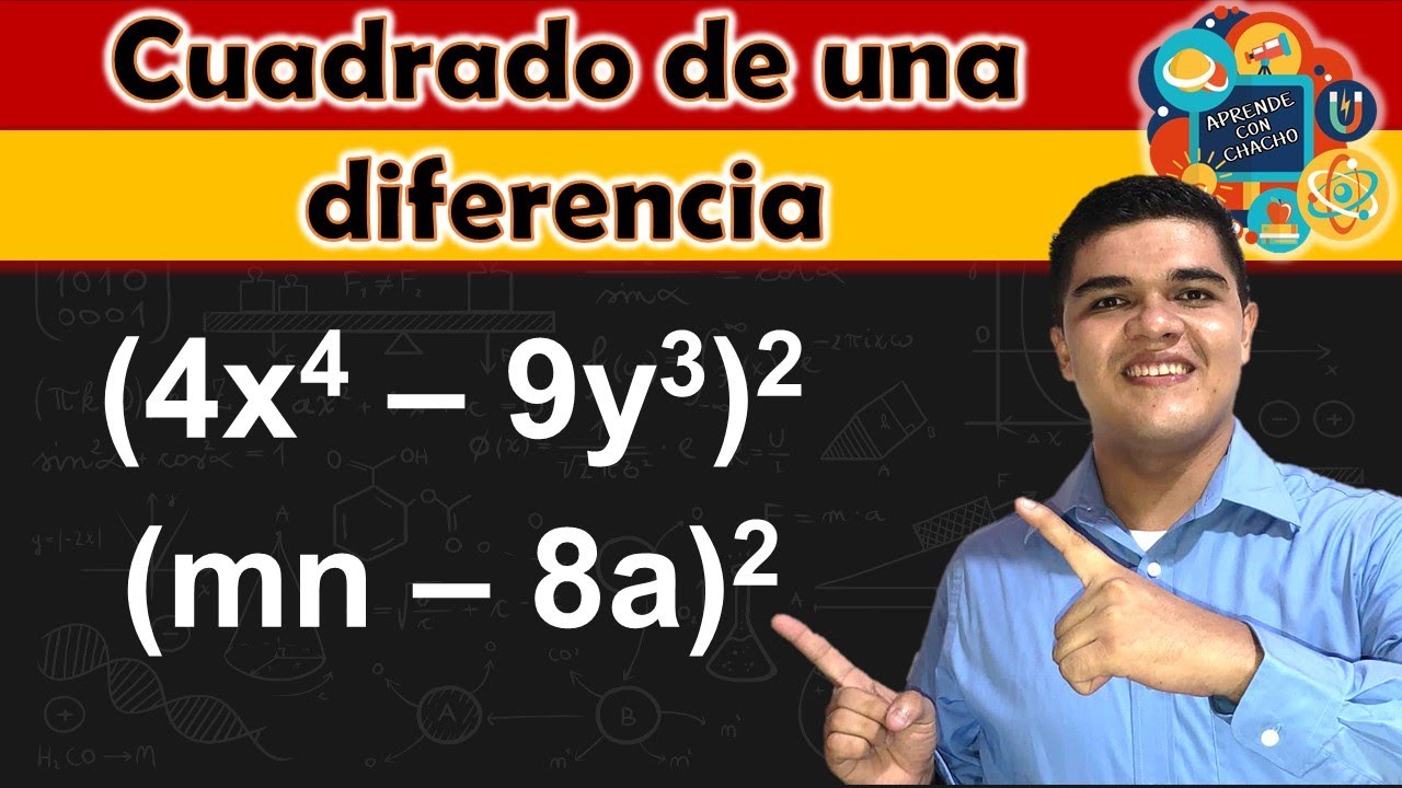 Desarrollo de Productos notables - Cuadrado de un binomio - Cuadrado de una diferencia