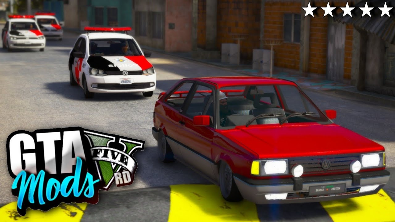 A FUGA INSANA DA POLICIA DE GOL QUADRADO TURBO! ( DEU TUDO ERRADO ) - GTA 5 MODS