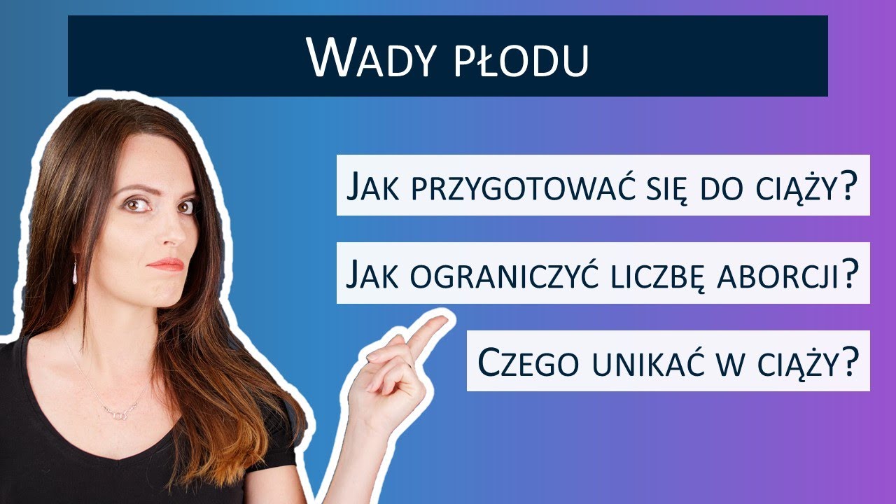 Jak nie urodzić chorego dziecka?