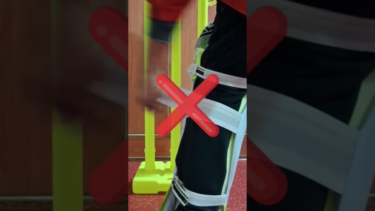 wearing batting pads/leg guard in correct way in 20 seconds #cricket #batting #gear #pads #sg