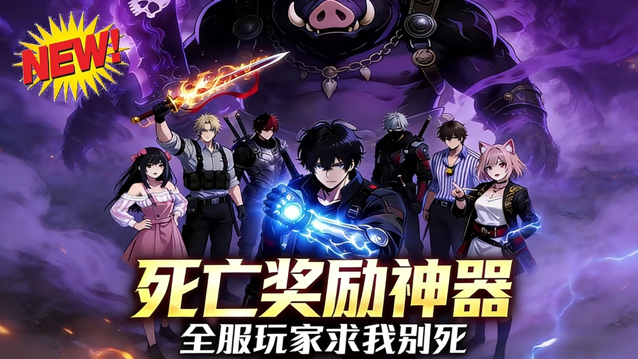 ⚡【新番速递】《死亡奖励神器！全服玩家求我别死》死一次就领神奖励！纪东风靠无限复活天赋，被女帝、火尊、饕餮轮番杀，直接无敌全服！ #玄幻 #末世 #穿越 #爱看动漫