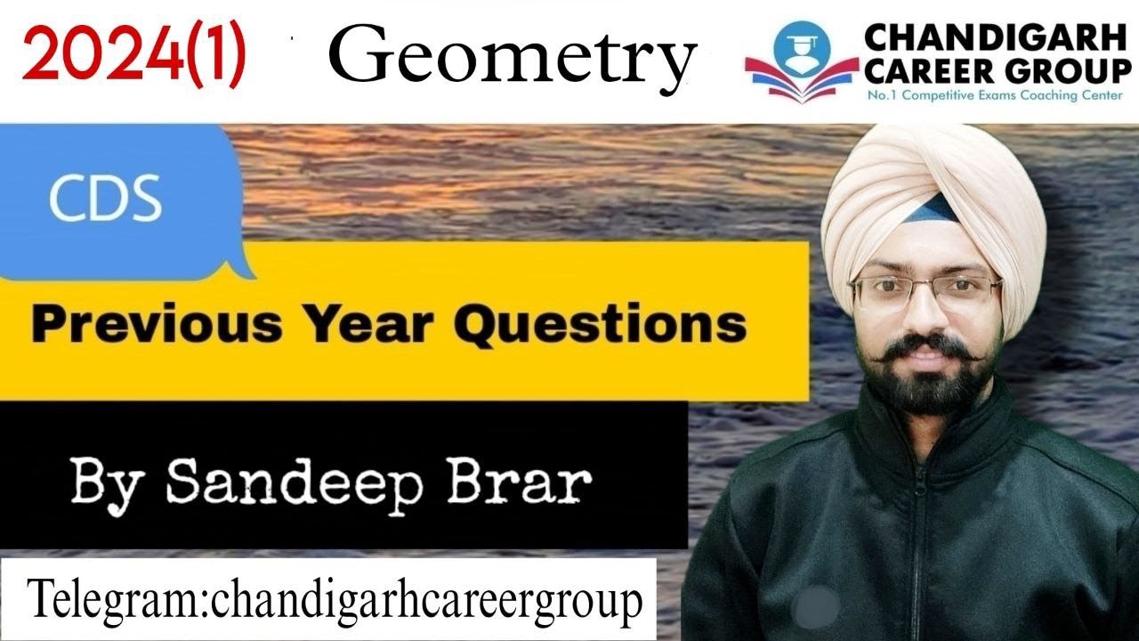 Geometry 2024 (1) | CDS mathematics previous year questions by Sandeep Brar