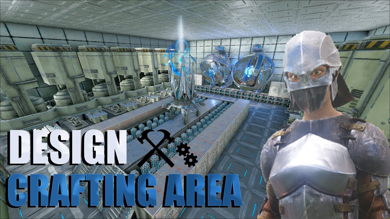 COMO CONSTRUIR UN AREA DE CRAFTEO PARA TU BASE | ARK PC