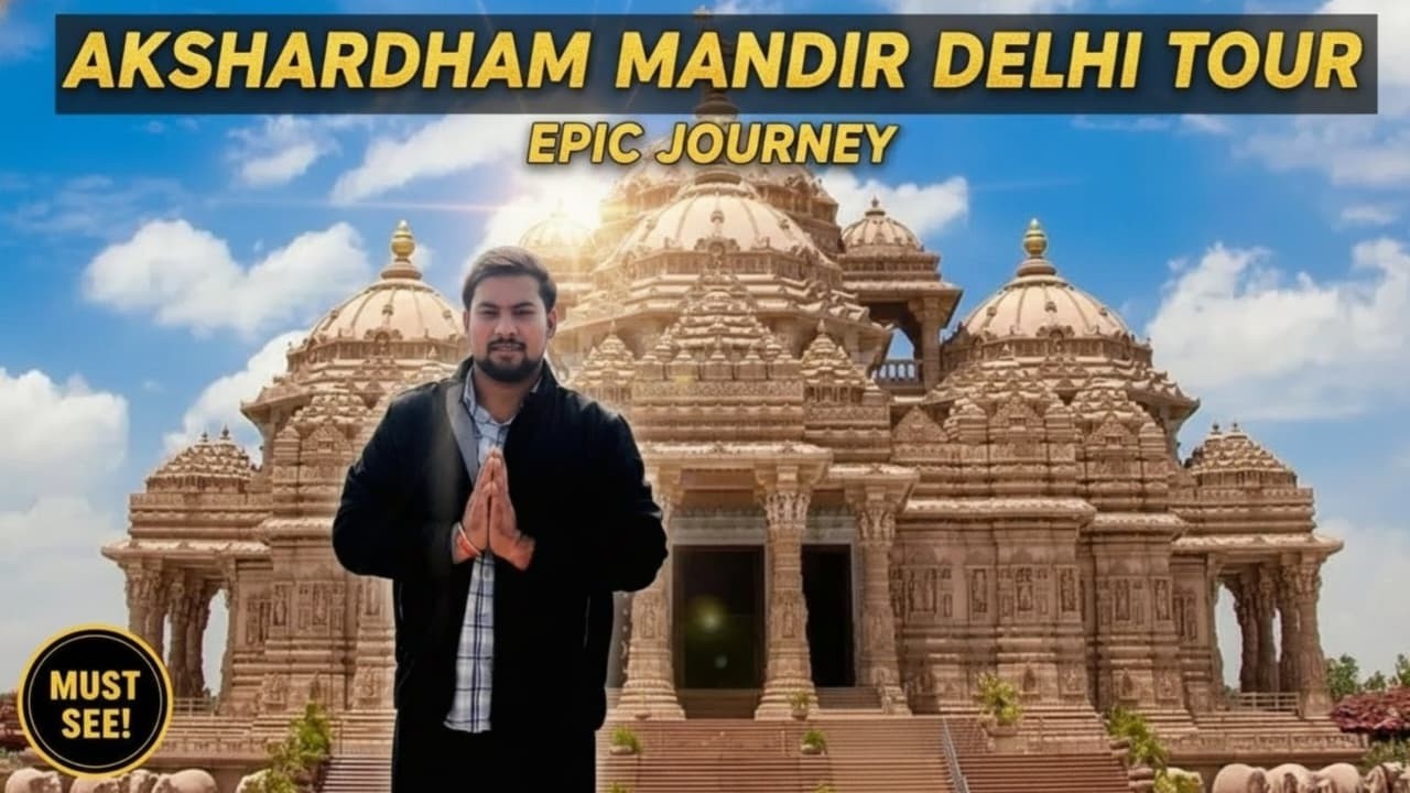 Akshardham Mandir Delhi Tour  | Akshardham Temple Delhi | The sharmaji vlogs |