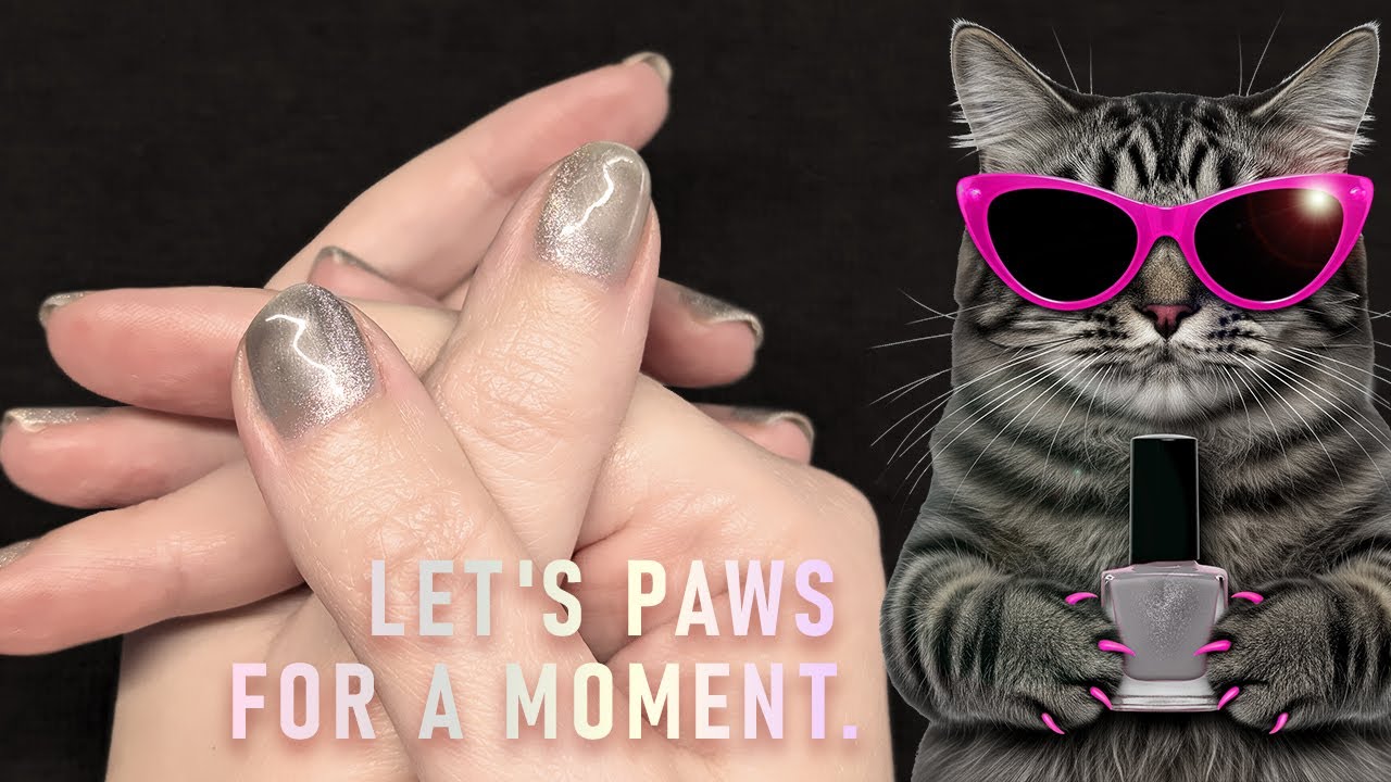 Quiet Nail Routine #19: Magnetic UV Gel Semilac + Peel--off  (no Music)