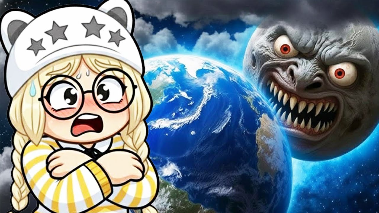 THE MOON WAKES UP and EATS EARTH...