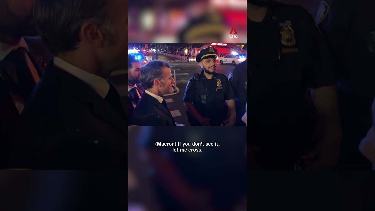 French President Macron calls Trump after motorcade blocks his route