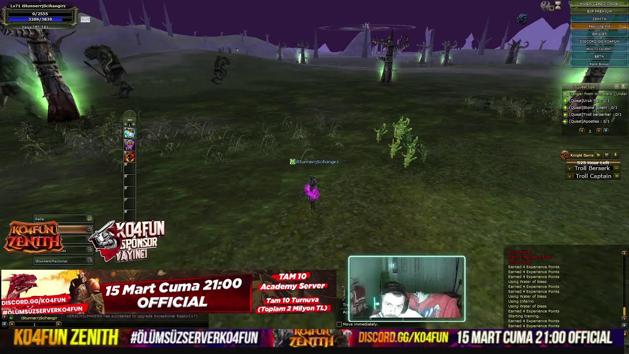 iStunnerrj MAGE PK KO4FUN BETA ZENITH YENI SW 15 MART   !komut