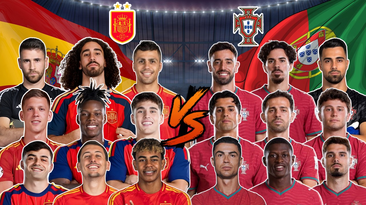 Portugal vs Spain 🇵🇹🇪🇸 | FIFA World Cup 2026 Player Comparison ⚽🔥